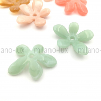 Бусина элемент Цветок из акрила, Мятный цвет