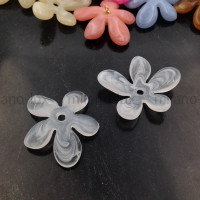 Бусина элемент Цветок из акрила, Белый цвет