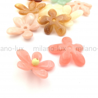 Бусина элемент Цветок из акрила, Розовый коралл цвет