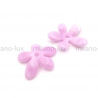 Бусина элемент Цветок из акрила, Сиреневый цвет