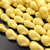 Майорка Барочная 22*15мм, цвет Жёлтый Глянец; 1 бусина