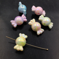 Бусина Конфета 21*12мм, акрил; Салатовая