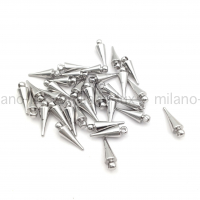 Подвеска Шип 15*5мм; цвет платина 