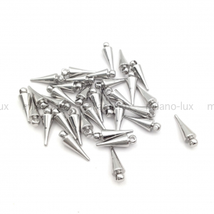 Подвеска Шип 15*5мм; цвет платина 