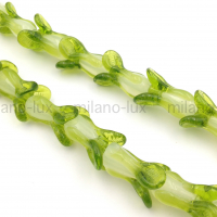 Бусина Лэмпворк Капуста, 22*13мм