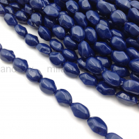 Бусины Майорка, форма камень 11*9мм, Синий лазурит цвет; нить 39см