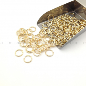 Соединительное колечко, 9*1мм; цвет золото, 20 штук