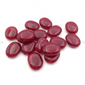 Бусина Акрил, Овальная 18*14мм; бургунди