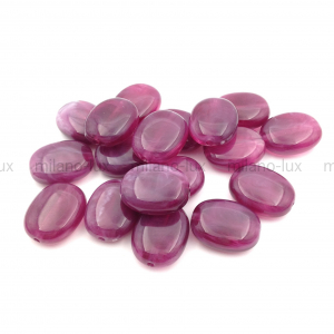 Бусина Акрил, Овальная 18*14мм; фиолетовый