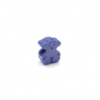 Бусина Мишка Тоус из керамики, цвет Синий