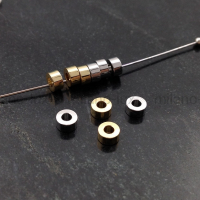 10шт. Бусины Шайба 4*2мм; цвет золото 