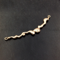 Коннектор Волны 52мм; цвет золото