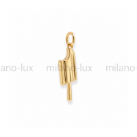 Подвеска мороженое Эскимо Milano Lux; цвет золото