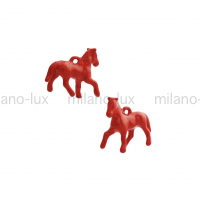 Лошадка Milano Lux 21*16мм; красная эмаль