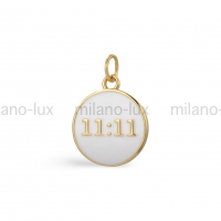 Подвеска круг 11:11, размер 13.4мм; цвет золото