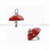 Подвеска-Символ Мухомор Milano Lux; цвет платина