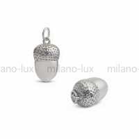Подвеска-Символ Жёлудь Milano Lux; цвет платина