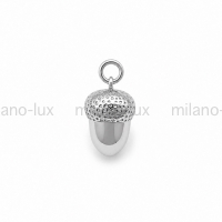 Подвеска-Символ Жёлудь Milano Lux; цвет платина