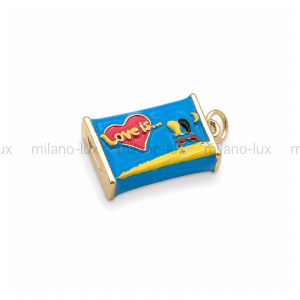 Подвеска "Love is..." Milano Lux; цвет золото 