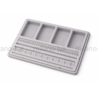 2 Планшета для дизайна украшений, серый флок