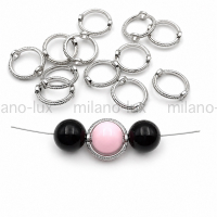 Рамка для бусины 8мм; цвет платина