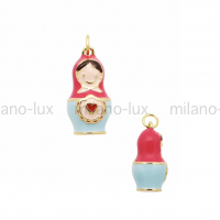 Матрёшка Milano Lux 21*16мм; цвет золото