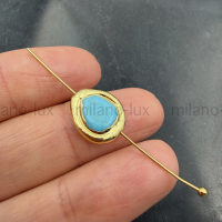 Бусина маленькая с Бирюзовым Турквенитом