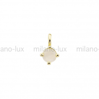 Подвеска mini Круг Лунный цвет; цвет золото  