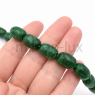 Бусины Кварца Бочонок 10*14мм, цвет Зелёный; 10 бусин