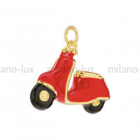 Подвеска "Vespa" Milano Lux, Красная эмаль; цвет золото