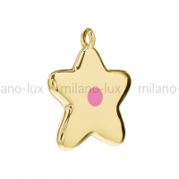 Подвеска Клякса Milano Lux; цвет золото