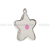 Подвеска Клякса Milano Lux; цвет платина