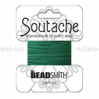 Сутаж (США) вискоза, RAYON SOUTACHE FOREST GREEN