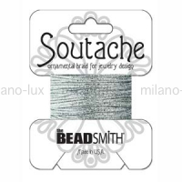 Сутаж (США) TEXTURED MTLC SOUTACHE SILVER