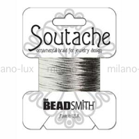 Сутаж (США) вискоза, RAYON SOUTACHE SILVER