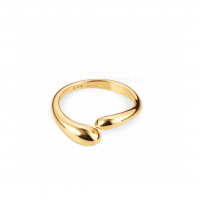 Кольцо "Капли"; цвет золото 