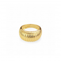 Кольцо широкое 17.5; цвет золото
