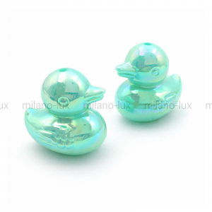 Бусина Уточка Бирюзовая, 22мм