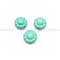 Бусина из магнезита резная Ромашка, 12мм 