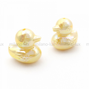 Бусина Уточка Жёлтая, 22мм