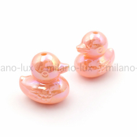 Бусина Уточка Коралловая, 22мм