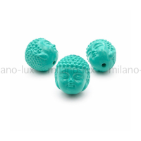 Бусина из магнезита резная Будда, 12.5мм