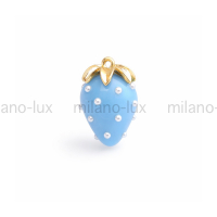 Подвеска Клубника маленькая 20мм, Васильковая